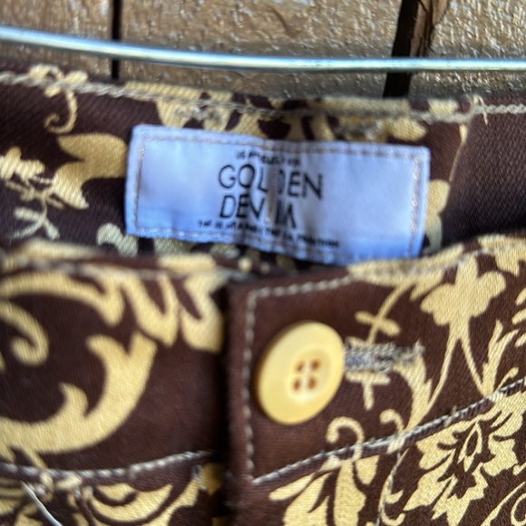 Golden denim designer jeans - Picture 5 of 8